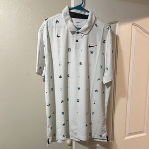 Nike Men's White Polo Shirt